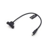 USB Mini B macho para mini B fêmea montagem em painel 2.0 cabo adaptador de extensão LAN de rede USB com parafusos 30 cm