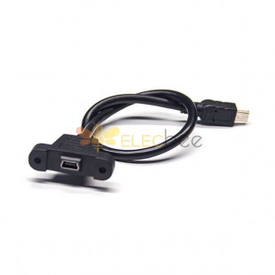 20pcs USB Mini Cable Male to Female 180 Straight From Original Factory
