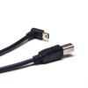 20pcs Types de mini-câbles USB 1M de long Type B mâle droit vers mini USB mâle Angle vers le haut