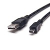 USB Mini para USB Cable Tipo Um Conector Pinout 180 Graus Plug