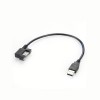 USB Panel Mount Right Angle Down Type A Female to A Male USB 2.0 Extension Cable Hi-Speed 480 Mbps 30CM