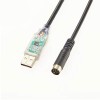 USB Programming Cable Mini Din 8 pin Male For Kenwood Pg 5G RS232 Ftdi 1M