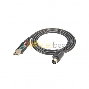 USB RS232 To Mini Din 6Pin Female Cable 1M