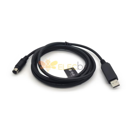 USB RS232 - Mini Din 6Pin erkek Kablo 1M