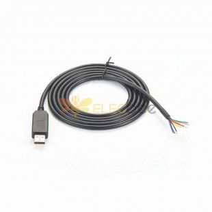 USB RS232到TTL 5v UART串行适配器杜邦头电缆线端