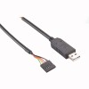 USB转串口杜邦 FT232R USB to UART Bridge COM3 PLC MCU编程线缆 1米