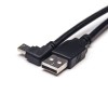 20pcs USB para mini cabo de 5 pinos tipo AM para mini USB cabo de carga de ângulo esquerdo 1M