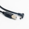 USB auf Mini USB Kabel Typ B Stecker gerade auf Mini USB Stecker abgewinkelt