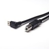 20 adet USB - Mini USB Kablosu B Tipi Erkek Düz - Mini B Erkek Açılı 1M