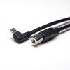 USB à Mini USB Charging Cable USB Type B Straight Male to Mini USB Left Angle Male 1- Long