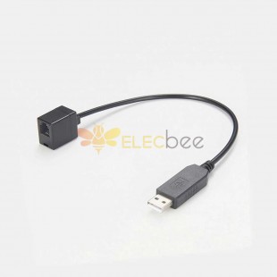USB a cable serial hembra RJ12 6P4C con chip Ftdi 1M