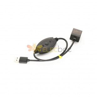 USB To RJ9 Female Telephone Handset Adaptor 0.5M