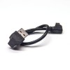 USB tipo um ângulo masculino para baixo para mini USB masculino ângulo esquerdo