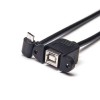 USB Type B Câble OTG Femelle Droite à Micro USB Down 90MD Homme
