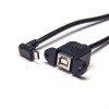 Usb Tipo B Cable OTG Hembra Directa a Micro USB Abajo 90o Macho