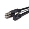 마이크로 USB 케이블 1M 긴 이중 남성 플러그를 직각으로 직선으로 연결하는 USB 타입 B