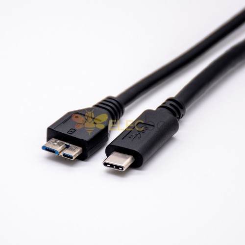 Carga USB tipo C a cable USB tipo B 3.0 para cable de alambre 1M