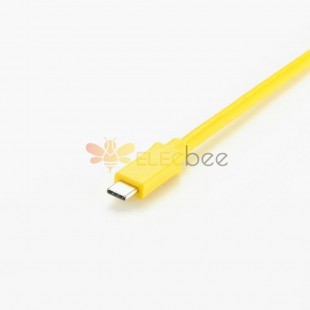 USB tipo C ângulo reto macho para tipo C Stragiht macho inteligente fotografia cabo de extensão 10 m