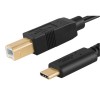 20шт USB Type C to Type B Male Cable 3.1 to 2.0 USB Позолоченный кабель-переходник 1м
