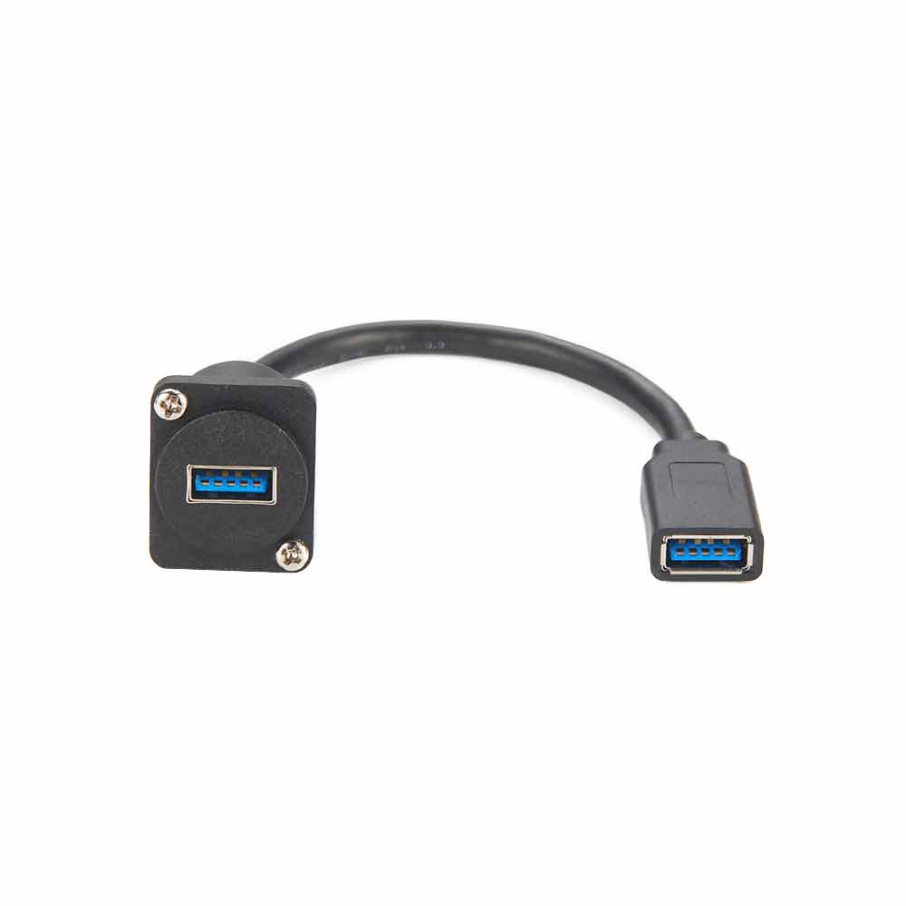 USB 3.0 D系列面板安装连接器
