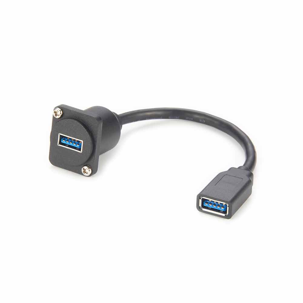 USB 3.0 D系列面板安装连接器