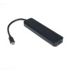 HUB USB Type C 7 en 1 avec ports HDMI 4K @ 30Hz + USB 3.0 + lecteur de carte SD / TF, adaptateur multiport