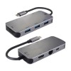9 포트 유형 c usb 허브 USB3.0*3 HD-MI*1 AUDIO3.5mm*1 SD*1 TF*1 PD*1 모든 유형 C 채널 컴퓨터 지원