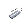 铝制 USB 集线器 USB C 型集线器 3 0 多功能适配器 8 合 1 适用于 Macbook Pro Air Ipad Matebook OEM 状态充电卡 ABS