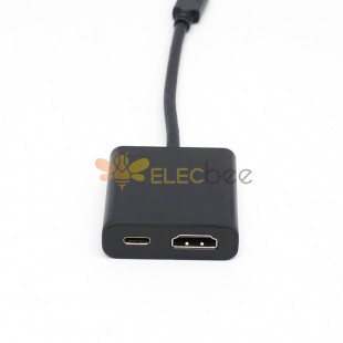 Vente chaude USB Type-C vers adaptateur HDMI Adaptateur d'écran partagé Convertisseur vidéo portable en aluminium