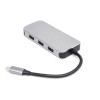 Multi function 6 in 1 usb c hub support hdmi vga lan pd charger port