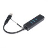 USB-A/USB-C-auf-3-Port-USB3.0-Ethernet-Adapter