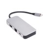 USB C HUB kart okuyucu 3.0 Adaptör HDMI 4K güç dağıtım şarj usb hub 6in 1