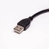 IP67 micro USB tipo B dritto maschio a USB tipo A cavo di stampaggio maschio