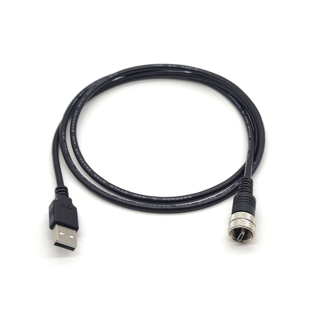 IP67 마이크로 USB B형 스트레이트 수-USB A형 수 몰딩 케이블