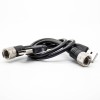 Waterproof MicroUSB 5 pin Type B M12 screw Male to USB Type A Male Cable Straight 1M