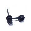 IP67母插座Mini USB5芯M12螺纹前锁直0.3米线材