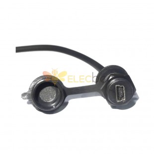 Câble mini USB IP67 femelle Iimpermeable 5pin M12-1.0 Câble de moulage