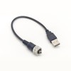 防水 Mini USB IP67 5pin Male M12-1.0 Panel Mount to USB Type A male cable 0.2meter