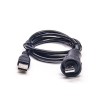 IP67 USB 2.0 Type A Câble mâle à mâle Serrure de panneau Moulage IP67