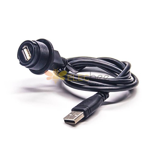 Cables de conversión IP67 Waterproo USB 2.0 A hembra a f macho