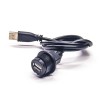IP67 Waterproo USB 2.0 A 암-F 수 변환 케이블
