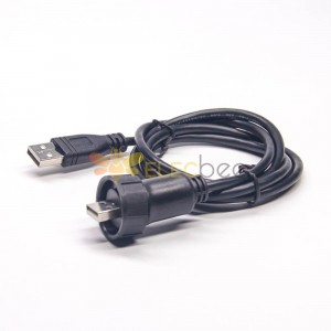 タイプAU​​SB2.0コネクタオス-USB防水タイプAオス変換ケーブル1M