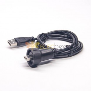 اكتب A موصلات USB 2.0 ذكر إلى كبلات تحويل ذكر من النوع المقاوم للماء من النوع A بطول 1 متر