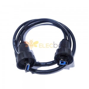 USB 3.0 A Male to USB 3.0 Type B Male Double head IP67 Waterproof USB 3.0 Conversion Cables1M