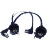 Водонепроницаемый USB 2.0 тип B женский позолоченный кабель для преобразования типа B мужской 1 метр
