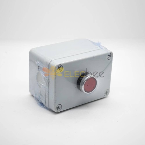 Caja de pulsadores a prueba de agua Carcasa de plástico 1 posición Botón Tornillo Fijación Personalización