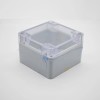 防水防塵接線盒矩形81×83×56螺絲固定ABS透明塑料蓋