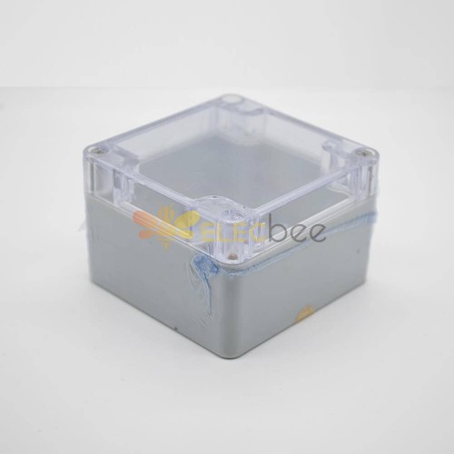 Caixa de junção de plástico ABS 81 × 83 × 56 com tampa transparente parafuso de fixação caixas elétricas