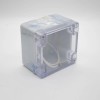 Scatola di giunzione in plastica ABS 81 × 83 × 56 con custodie elettriche per fissaggio a vite di copertura trasparente