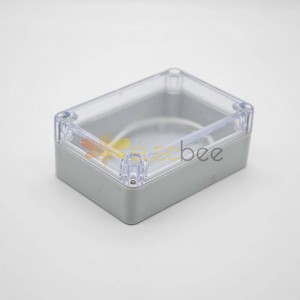 透明盖防水接线盒矩形58×83×33螺丝固定壳体ABS塑料